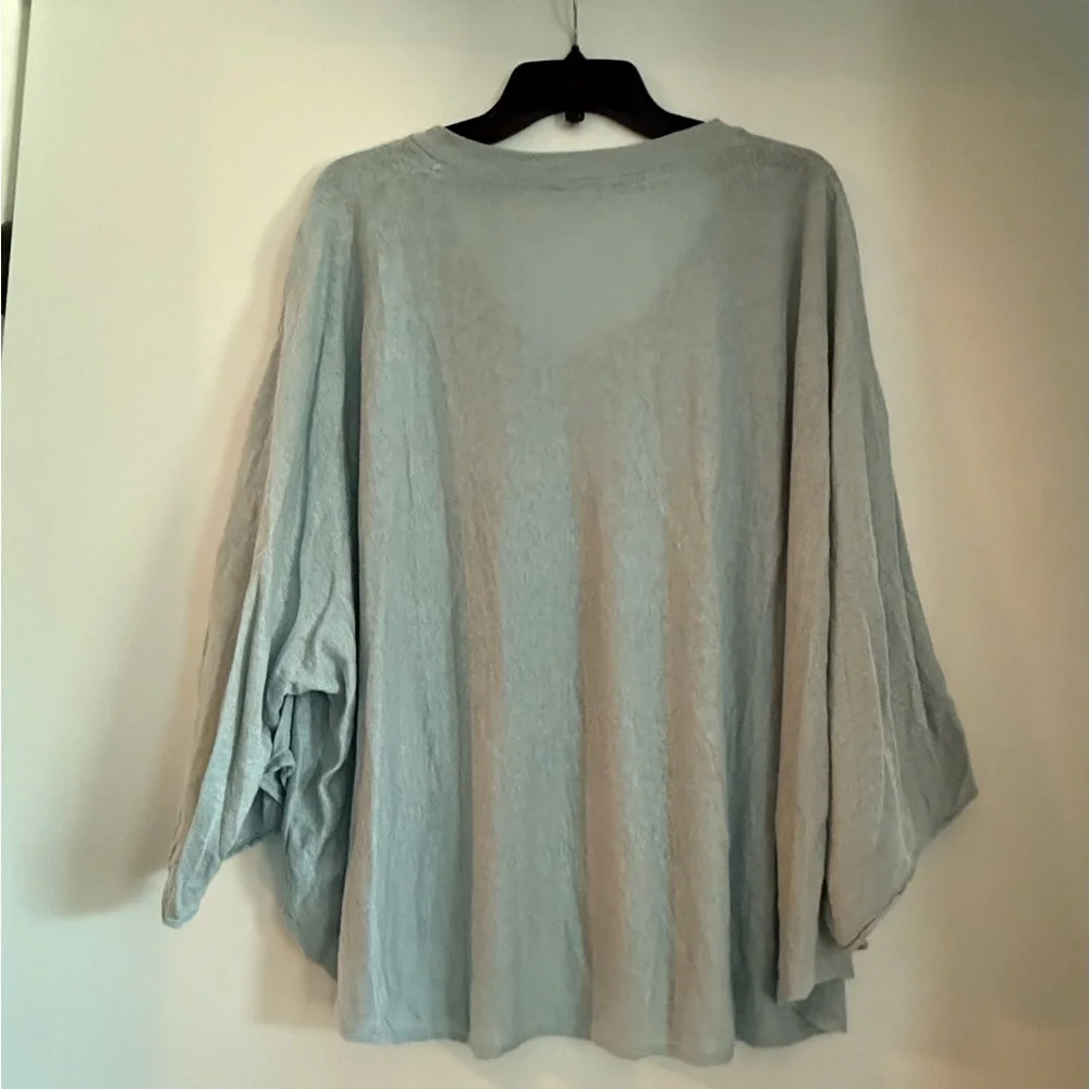 Poetry Lagenlook Linen Lightweight Top Size 18 - Picture 3 of 5